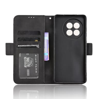 For OnePlus 13R Veske Lommebok Veske Shell Telefonveske Ekstra kort - Svart