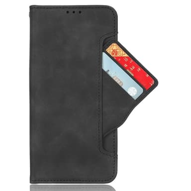 For OnePlus 13R Veske Lommebok Veske Shell Telefonveske Ekstra kort - Svart