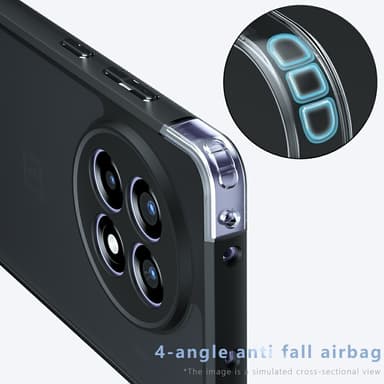 Telefonveske TPU-skall bakdeksel OnePlus OnePlus 13R - Svart