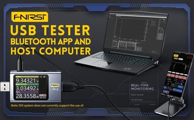 FNIRSI Digital USB tester voltmeter og kabeltester