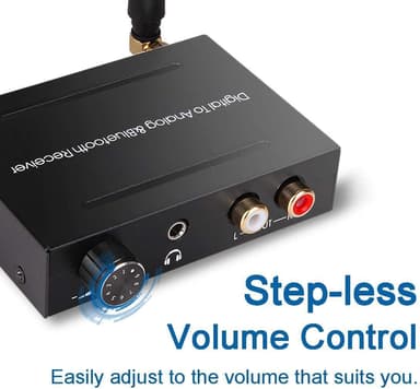 NÖRDIC DAC 192kHz Digital til analog omformer med Bluetooth-hodetelefonforsterker