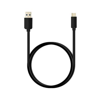 NÖRDIC 5m USB C 2.0 til USB A kabel 480Mbps svart