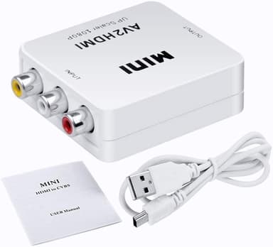 NÖRDIC Composite Video av HDMI-adapteren 3xrca og CVBS Converter 1080p i 60hz Pal og NTSC
