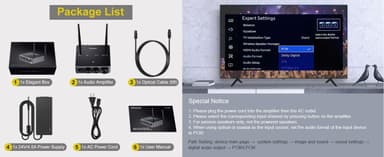 NÖRDIC Bluetooth 5.2 Hi-Fi forsterker 192khz/24Bit 2x100W