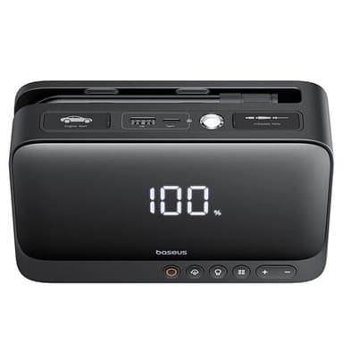 Baseus Super Energy 4i1 600A Powerbank / Kompressor / Lommelykt / Jump Starter