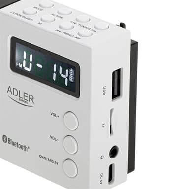 Adler FM-radio med PLL, Bluetooth og USB/SD-avspilling