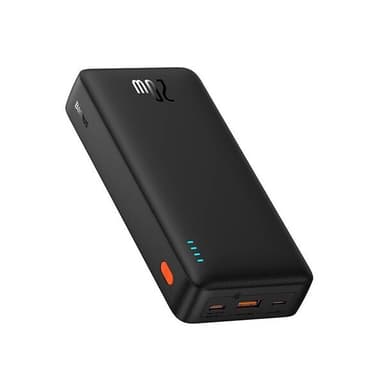 Baseus Airpow Powerbank med toveis hurtiglading 20W 20000mAh - Svart