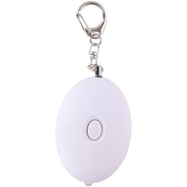 Enkel personlig alarm med nøkkelring og LED-lommelykt