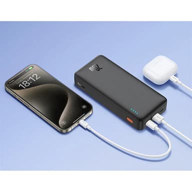Baseus Airpow Powerbank med toveis hurtiglading 20W 20000mAh - Svart
