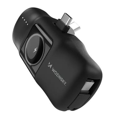 Wozinsky Powerbank 5000mAh 15W med USB-C-kontakt og trådløs lading for Apple Watch