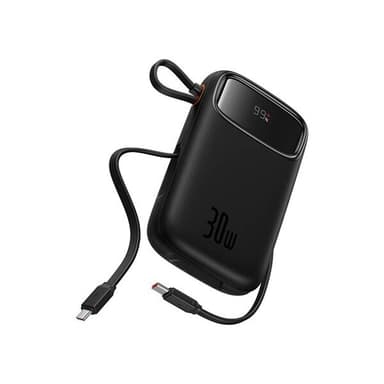 Baseus QPow 2 Powerbank 30W 10000mAh med 2xUSB-C - Svart