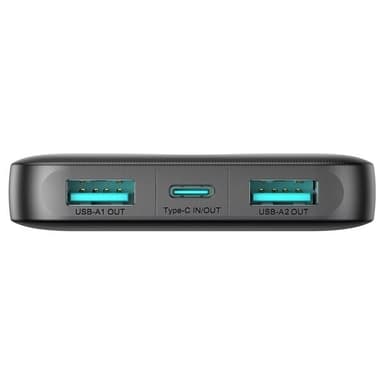 Joyroom powerbank 10000 mAh med 2xUSB og 1xUSB-C for hurtiglading