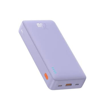 Baseus Airpow Powerbank med toveis hurtiglading 20W 20000mAh - Lilla