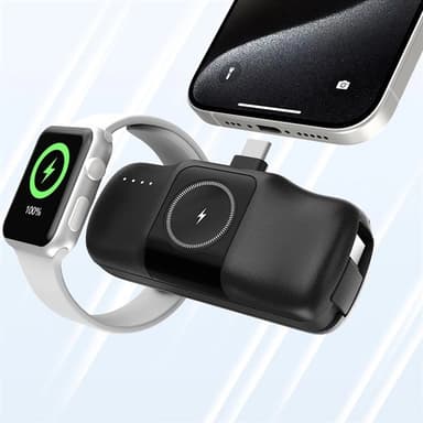 Wozinsky Powerbank 5000mAh 15W med USB-C-kontakt og trådløs lading for Apple Watch