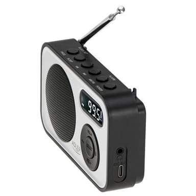 Adler FM-radio med PPL og LCD-skjerm