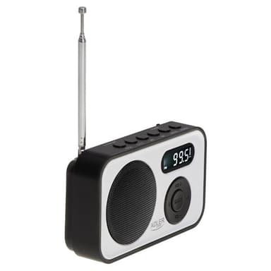 Adler FM-radio med PPL og LCD-skjerm