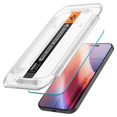 Spigen Glass TR EZ.Fit herdet skjermbeskytter for iPhone 16 Pro Max 2-pk