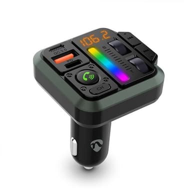 Nedis FM-sender med Bluetooth og håndfrifunksjon