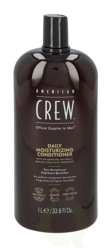 American Crew Daglig fuktighetsgivende balsam 1000 ml 91% naturlig vegansk