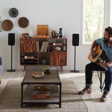 SANUS Gulvstativ for Sonos Play:5 Svart