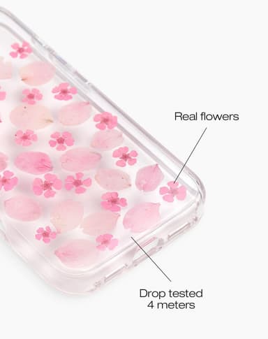 Clear Case iPhone 16 Cherry Blossom