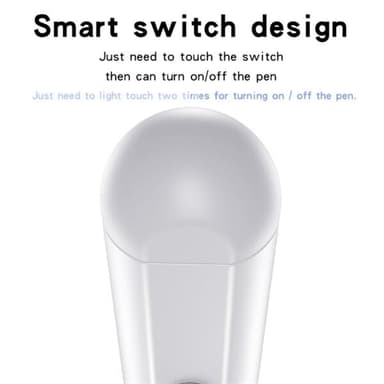 Magetic Universal Stylus Pen med lang batterilevetid - Hvit