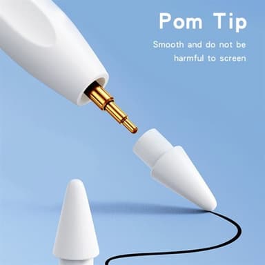 Magetic Universal Stylus Pen med lang batterilevetid - Hvit