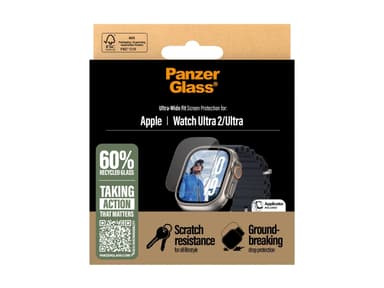 PanzerGlass Screen protector for Smartwatch, Transparent, Tempered glass
