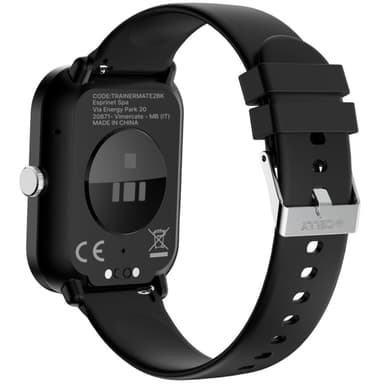 Celly Trainermate 2 Smartwatch med rektangulær urskive, svart