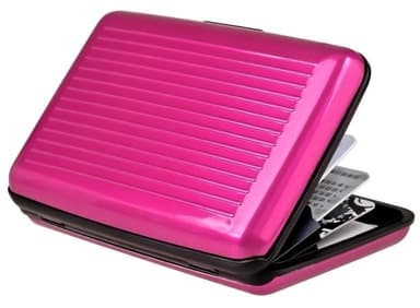 Lommebok med 6 kortplasser, RFID-beskyttelse, Cerise