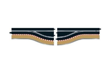 Scalextric 2stk Pit Lane - venstre