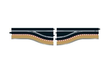 Scalextric 2stk Pit Lane - venstre