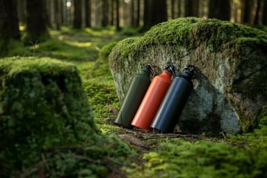 Orrefors Hunting Flaske i aluminium, turkis