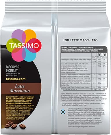 Tassimo L’Or Latte Macchiato kaffekapsler 4090856