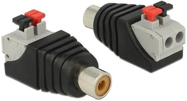 DeLOCK RCA terminalblokkadapter, RCA hona, pitch 5mm