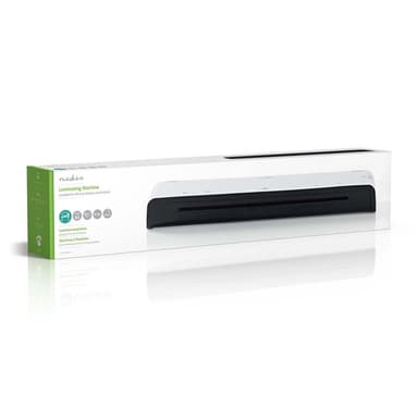 Nedis Laminator | Hot & Cold | A3 | 300 mm/min | Slå av automatisk | Nettstrøm drevet | Hvit