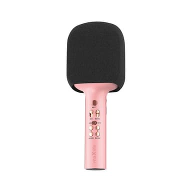 Maxlife MXBM-600 - Trådløs karaokemikrofon med innebygd høyttaler, rosa