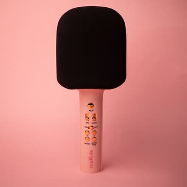 Maxlife MXBM-600 - Trådløs karaokemikrofon med innebygd høyttaler, rosa