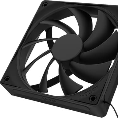 NZXT F120Q V2 Quiet Airflow 120mm PWM-vifte (sort)