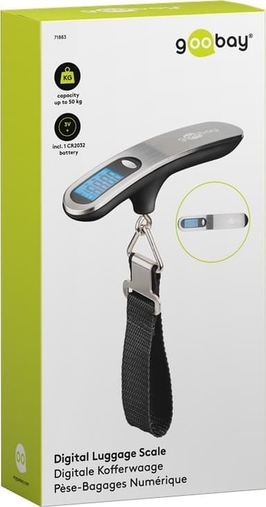 Goobay Digital bagasjevekt for en vekt på opptil 50 kg
