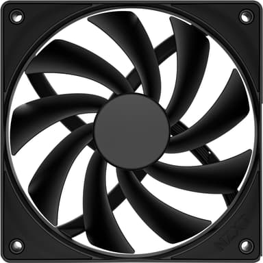 NZXT F120Q V2 Quiet Airflow 120mm PWM-vifte (sort)