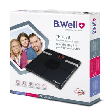 B.WELL Baderomsvekt TH168 Bluetooth kroppsfettvekt