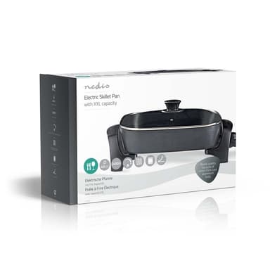 Nedis Elektrisk Stekepanne | 40 cm | Solid konstruksjon i aluminium