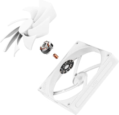 NZXT F140Q V2 Quiet Airflow 140mm PWM-vifte (hvit)