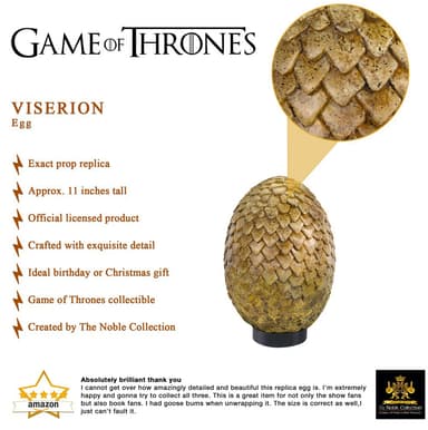 Noble Collection Game of Thrones actionfigur (Viserion egg)