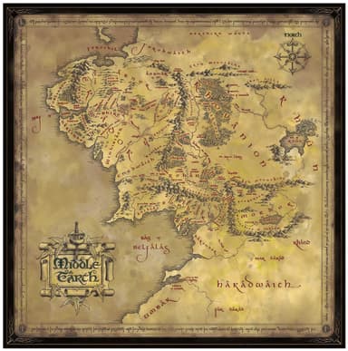 Noble Collection Lord of the Rings puslespill (Middle-Earth)