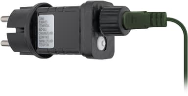 Goobay 400 LED juletrebelysning med ring, timer og minnefunksjon, 8 lysmoduser, 24 V ekstern transformator, varmhvit (3000 K), for innendørs og utendørs bruk (IP44)