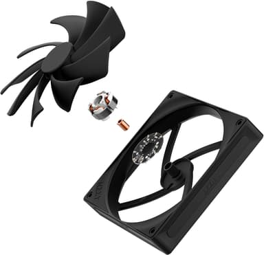 NZXT F140Q V2 Quiet Airflow 140mm PWM-vifte (sort)