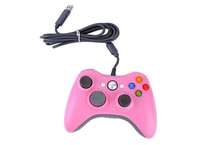 Rosa håndkontroll for Xbox 360