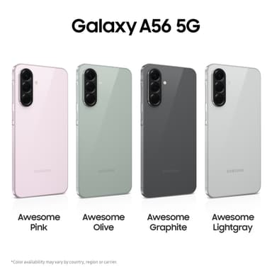 Samsung Galaxy A56 5G smarttelefon 8/128GB Enterprise (grafitt)